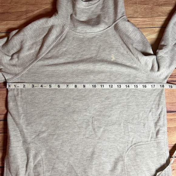 Polo by Ralph Lauren Light Grey Hooded Knit Top - Picture 7 of 8
